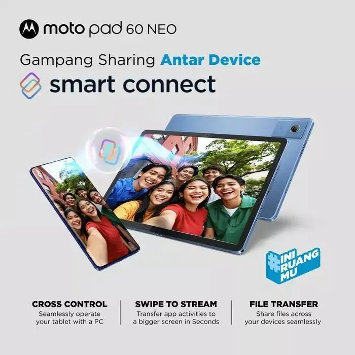 Lenovo Motorola Motopad 60 Neo 4GB 128GB + Pen + Folio Case Polar Blue