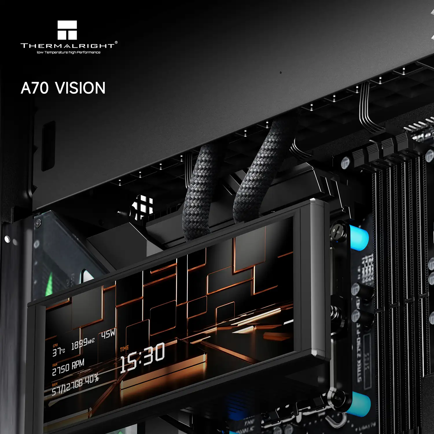 THERMALRIGHT TR-A70 VISION ATX ( 9.6 INC LCD ) BLACK