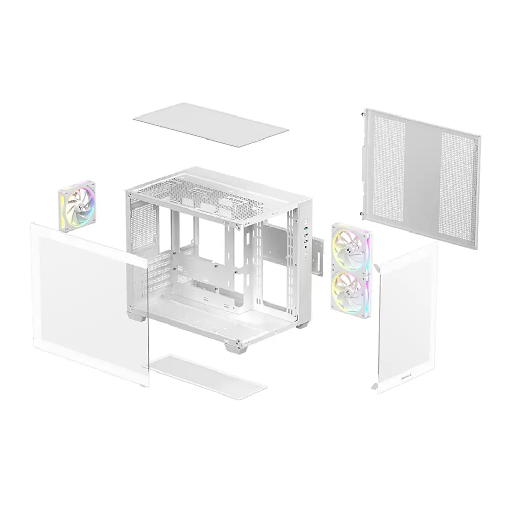 DEEPCOOL CG330 3F 3 Fan aRGB M-ATX White