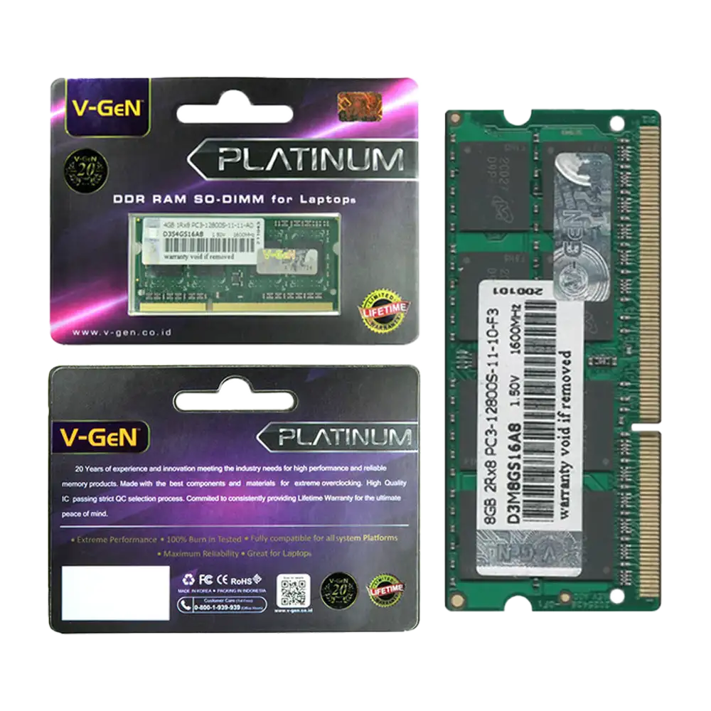 V-GEN PLATINUM DDR4 8GB 2666Mhz SODIMM