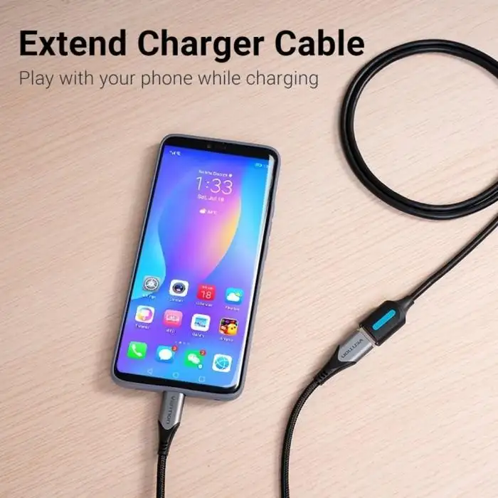 Vention kabel USB 2.0 A Male to A Female Extension Cable 3m black CBIBI