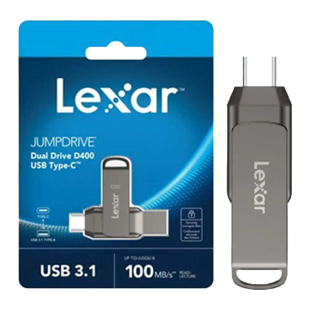 LEXAR JUMPDRIVE D400 OTG USB 3.1 Type-C 64GB