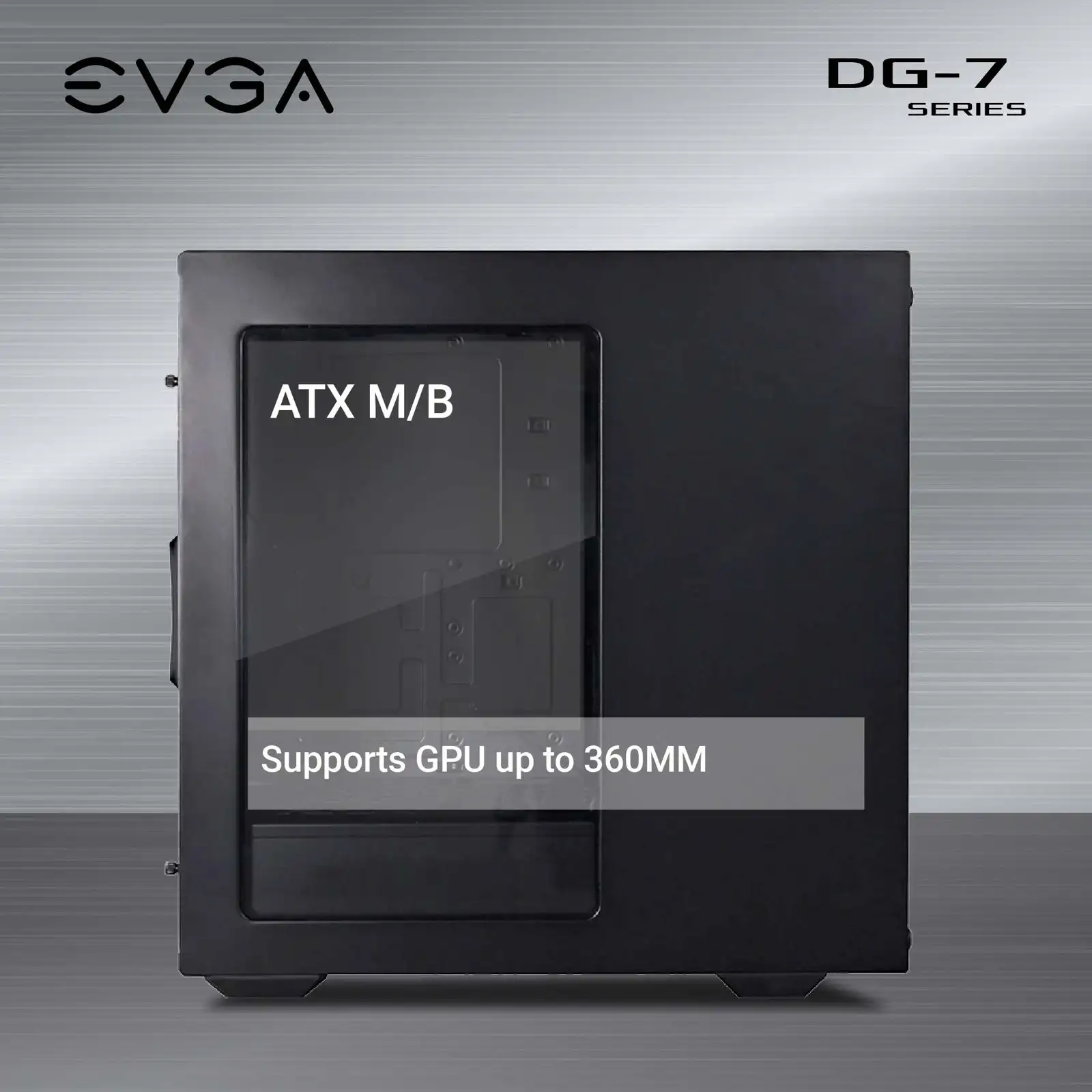 EVGA DG7 + 2 Fan Black ATX