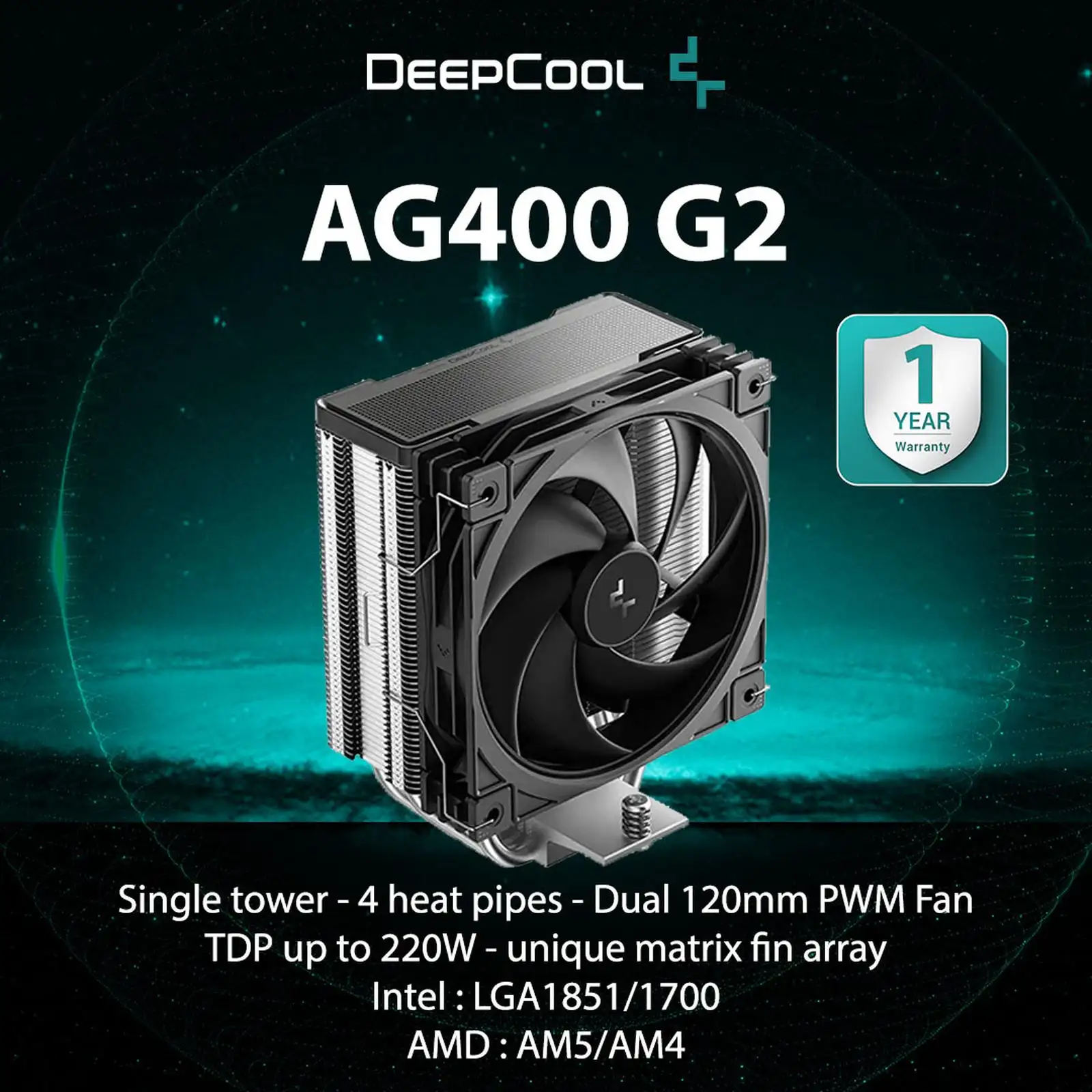 DEEPCOOL AG400 G2 Black