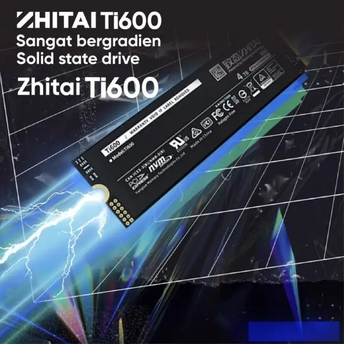 ZHITAI TI600 1TB SSD Nvme Gen4 7.000Mbps
