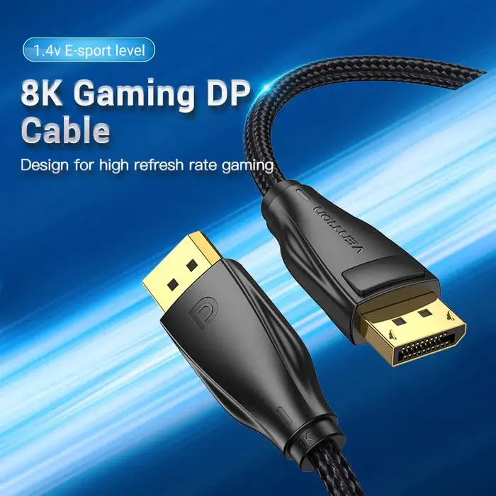 VENTION KABEL DISPLAY PORT 1.4 8K BRAIDED 1.5M (HCCBG)