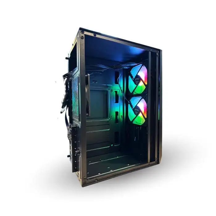 QWERTY MAGNUS G1608 - 3 FAN Micro ATX / Tempered Glass Slide Panel