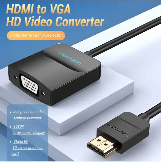 Vention Converter HDMI to VGA 0.15m Black (42154)