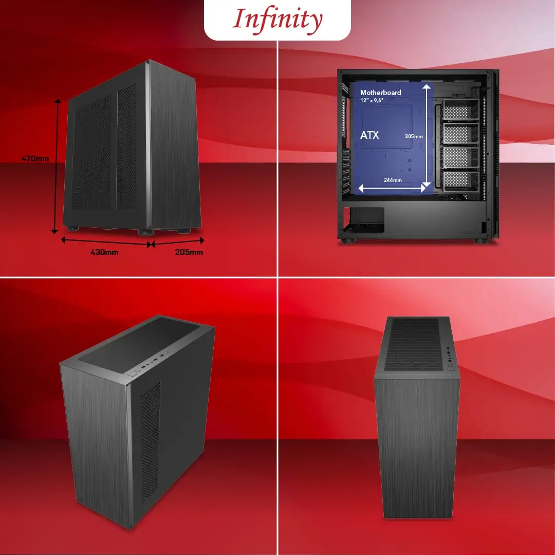 INFINITY C23 + 4 Fan ( 13 Slot HDD)