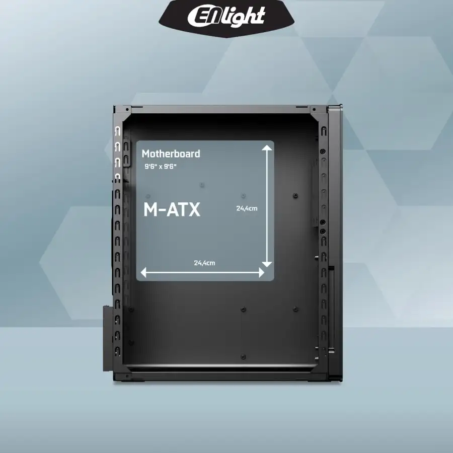 ENLIGHT EN-220 + 300W Mid Slim mATX USB3.0