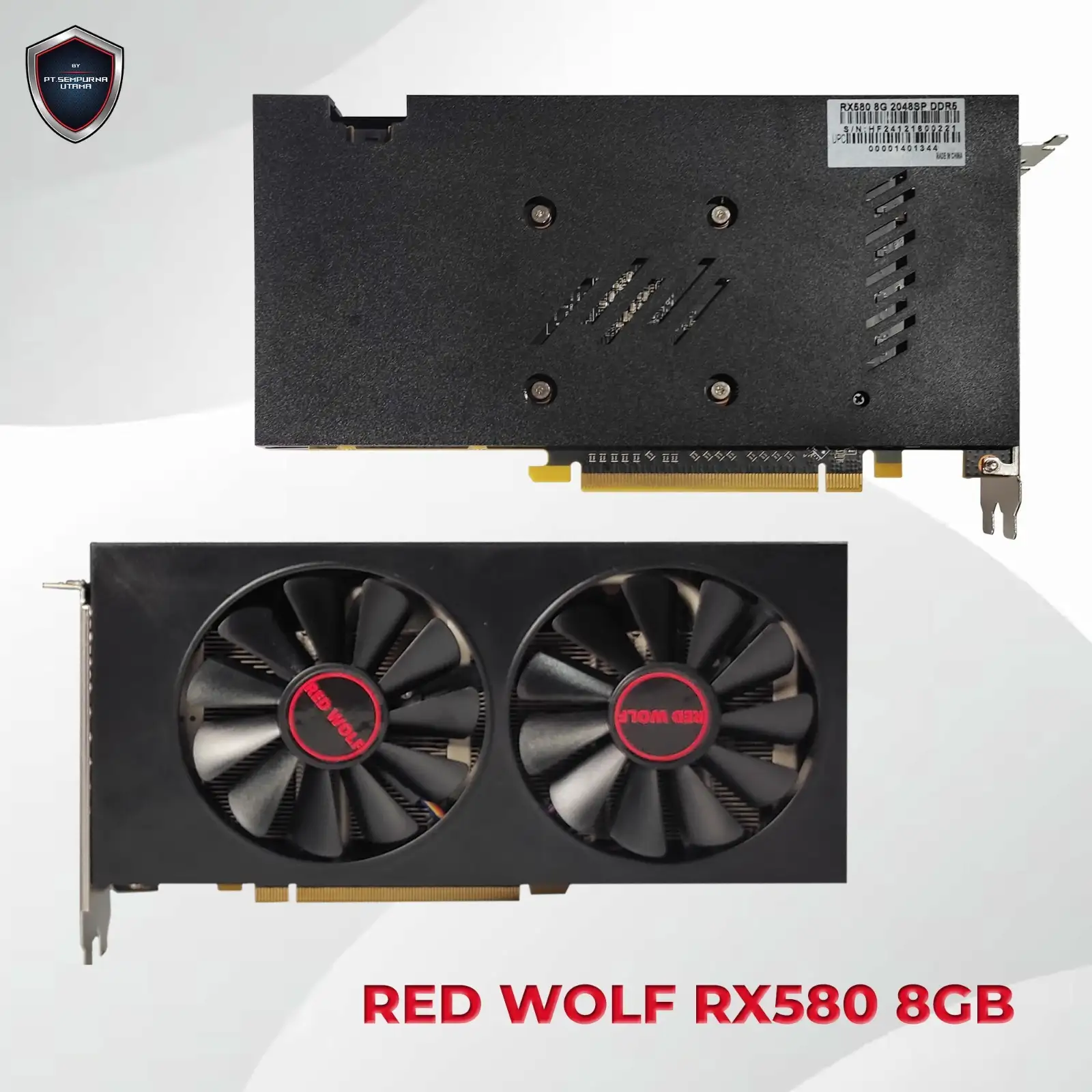 RED WOLF RX 580 8GB DDR5 BLACK