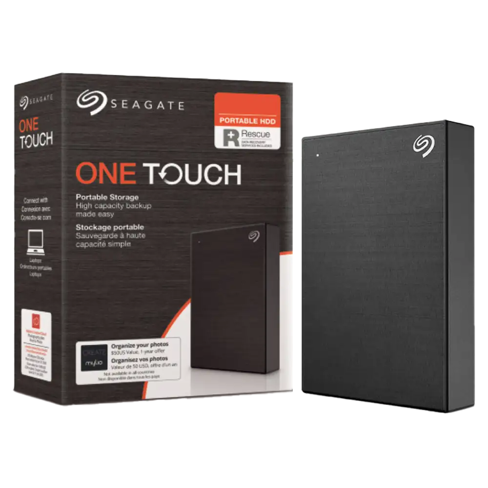 SEAGATE One Touch Portable Harddisk External USB3.0 4TB Black