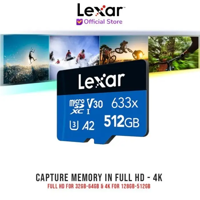 Lexar High Performance MicroSDHC 128GB BL 633X + Adapter 100Mbps
