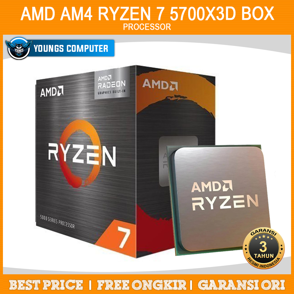 AMD AM4 RYZEN 7 5700X3D BOX