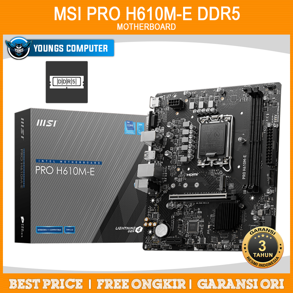 MSI PRO H610M-E DDR5