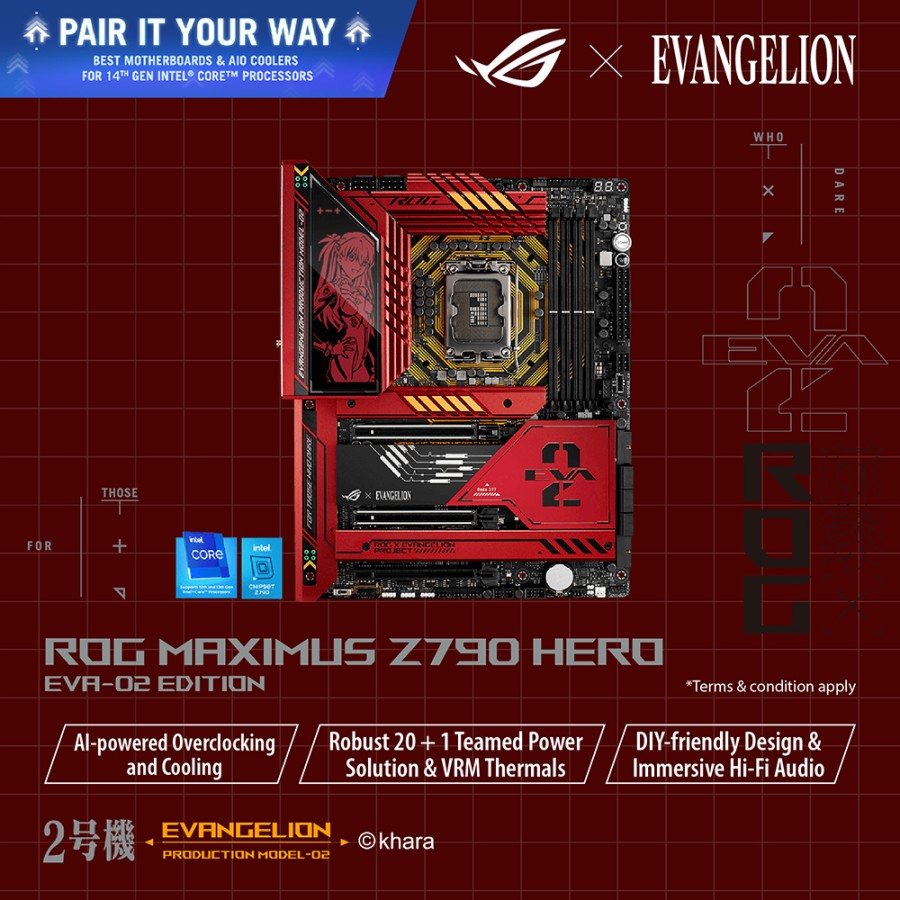 ASUS ROG MAXIMUS Z790 HERO EVA-02 - Gambar 2