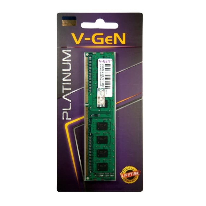 V-GeN PLATINUM DDR3 4GB 1600Mhz LONGDIMM - Gambar 3