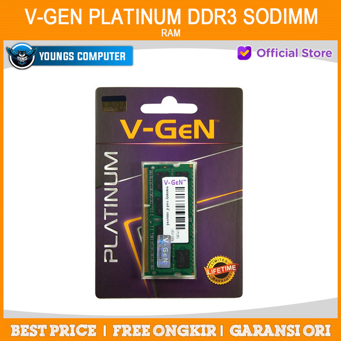V-GeN PLATINUM DDR3 8GB 1600Mhz SODIMM