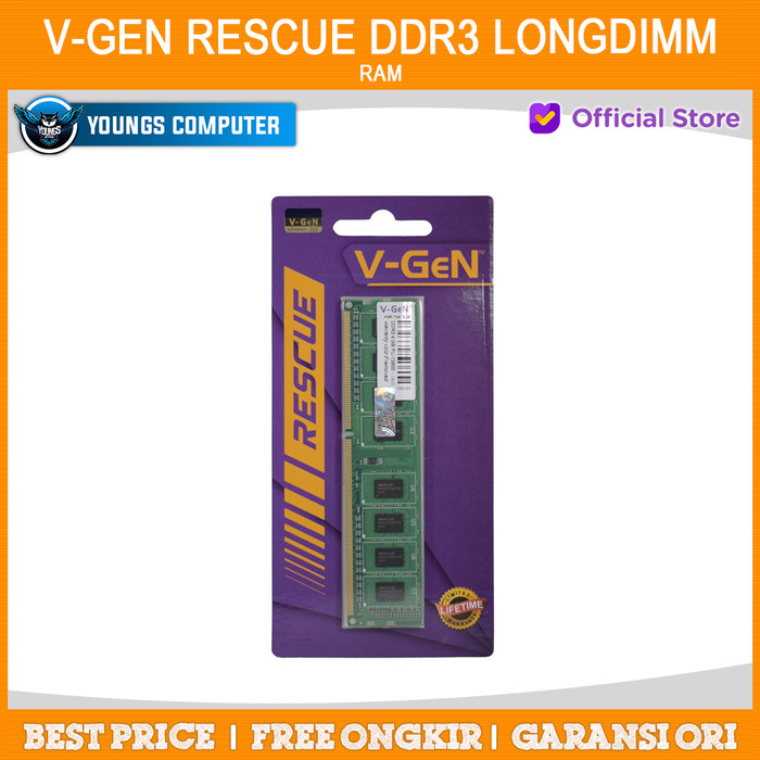 V-GeN RESCUE DDR3 4GB 1600Mhz LONGDIMM