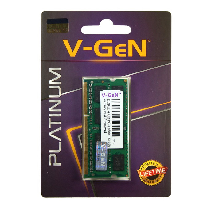 V-GeN PLATINUM DDR3 8GB 1600Mhz SODIMM - Gambar 3