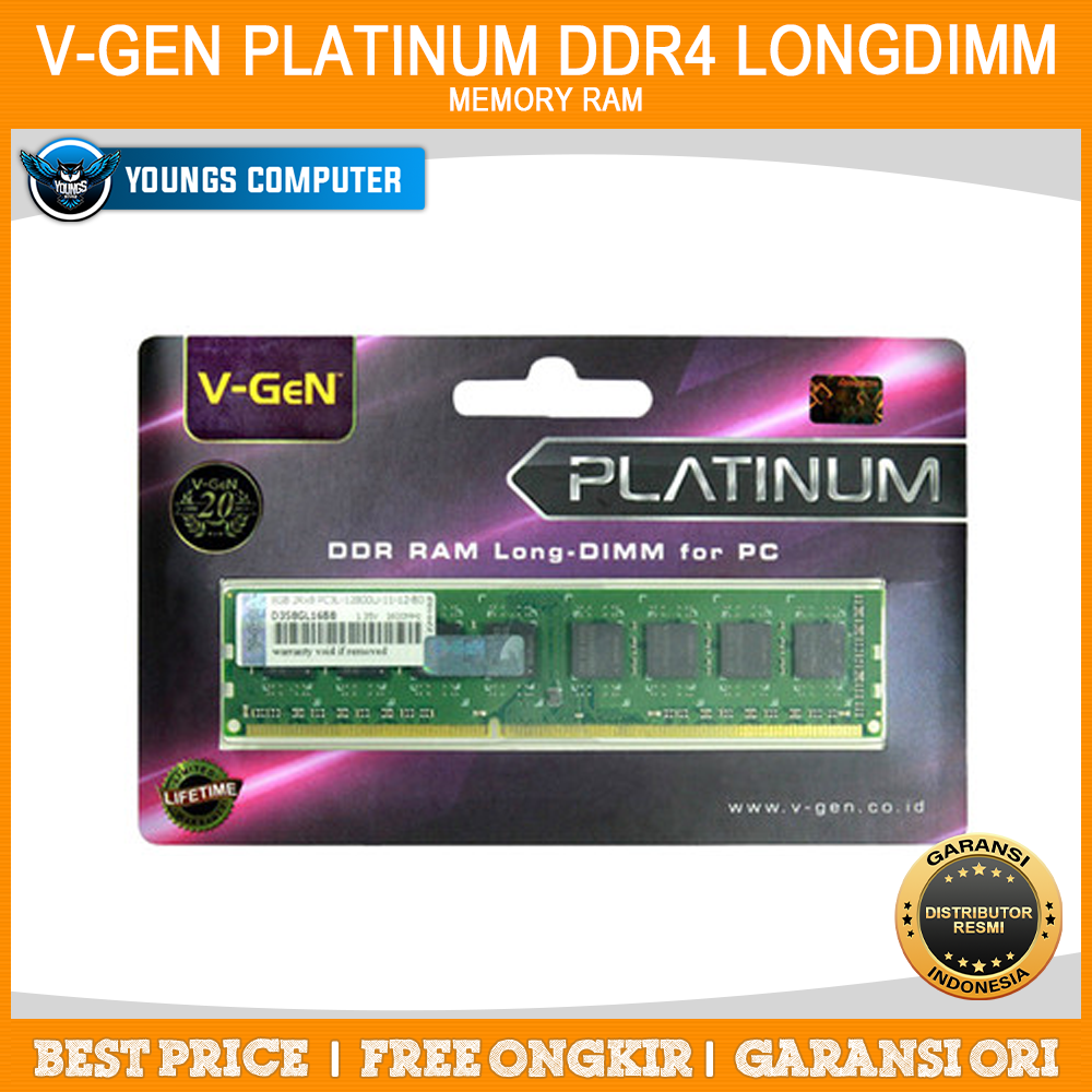 V-GeN PLATINUM DDR4 16GB 3200Mhz LONGDIMM