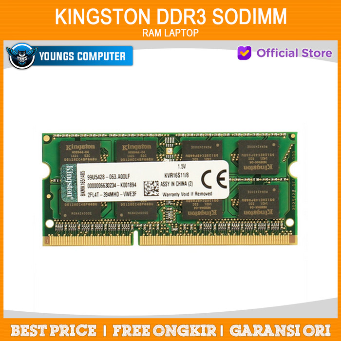 KINGSTON VALUE DDR3 4GB 1600 SODIMM ORIGINAL