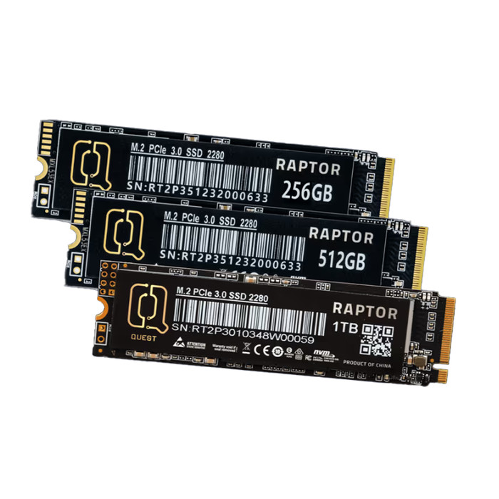 MCQUEST DIGITAL RAPTOR 1TB NVME Gen3 upto 2.400mbps - Gambar 2