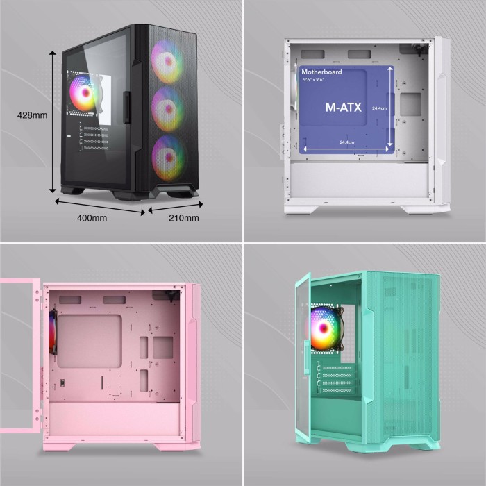 EINAREX M03 GREEN (1x 120mm ARGB Fan) - Gambar 4