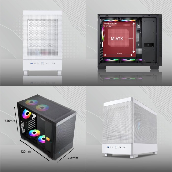 ENLIGHT A1 WHITE With USB-C + No Fan - Gambar 5