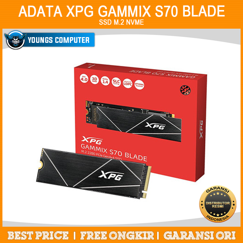 ADATA XPG GAMMIX S70 BLADE 1TB Gen4 (7400Mbps)