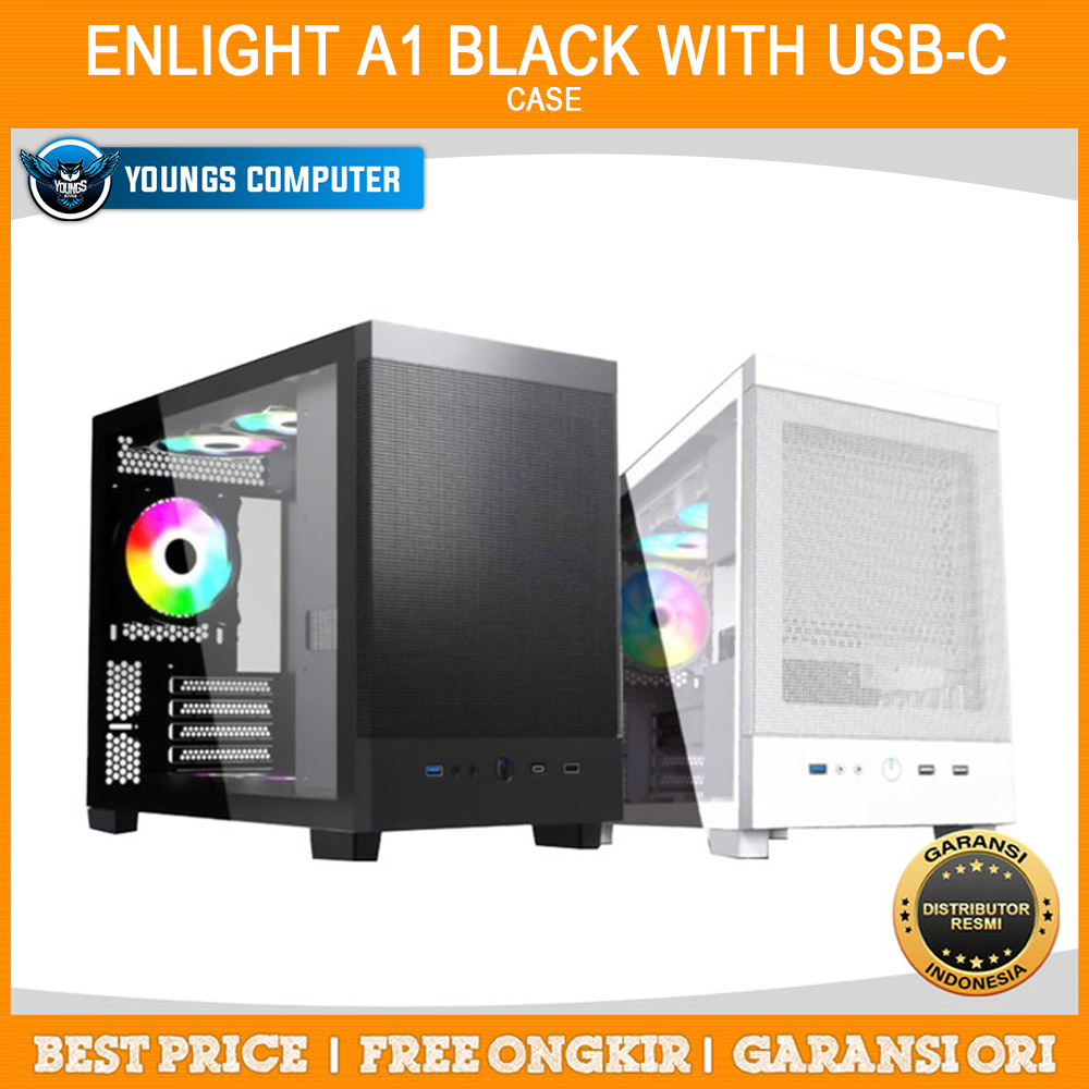 ENLIGHT A1 WHITE With USB-C + No Fan
