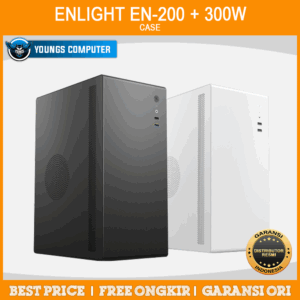 ENLIGHT EN-200 + 300W Black Mid Slim mATX USB3.0