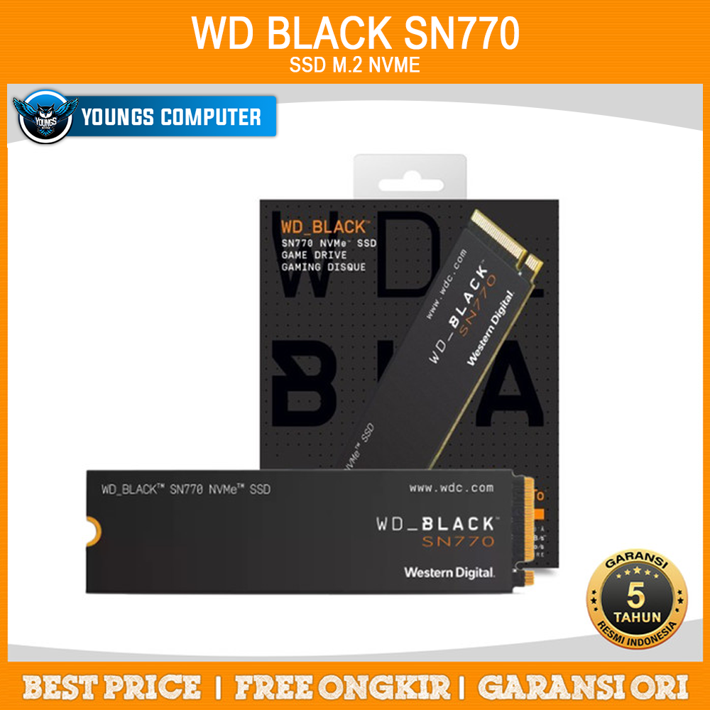 WD BLACK SN770 1TB NVME Gen4 5150/4900mbps
