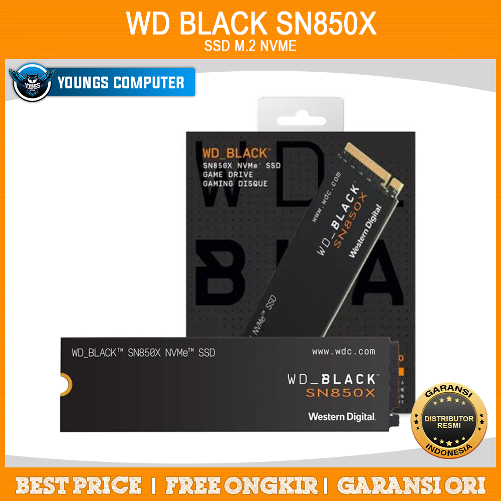 WD BLACK SN850X 1TB NVME Gen4 (7300/6300MB/s)