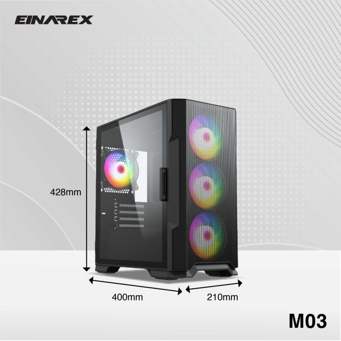 EINAREX M03 GREEN (1x 120mm ARGB Fan) - Gambar 3